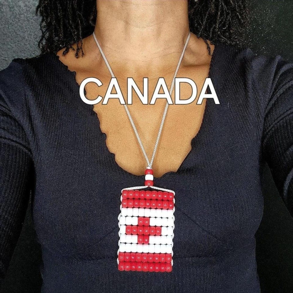 Canada‎ Flag Car Mirror Danglers/Necklace